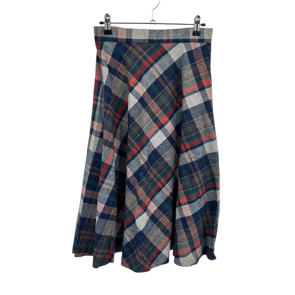 Plaid Tartan A Line Skirt XS‎ Preppy Academia Cottagecore Vintage Schoolgirl